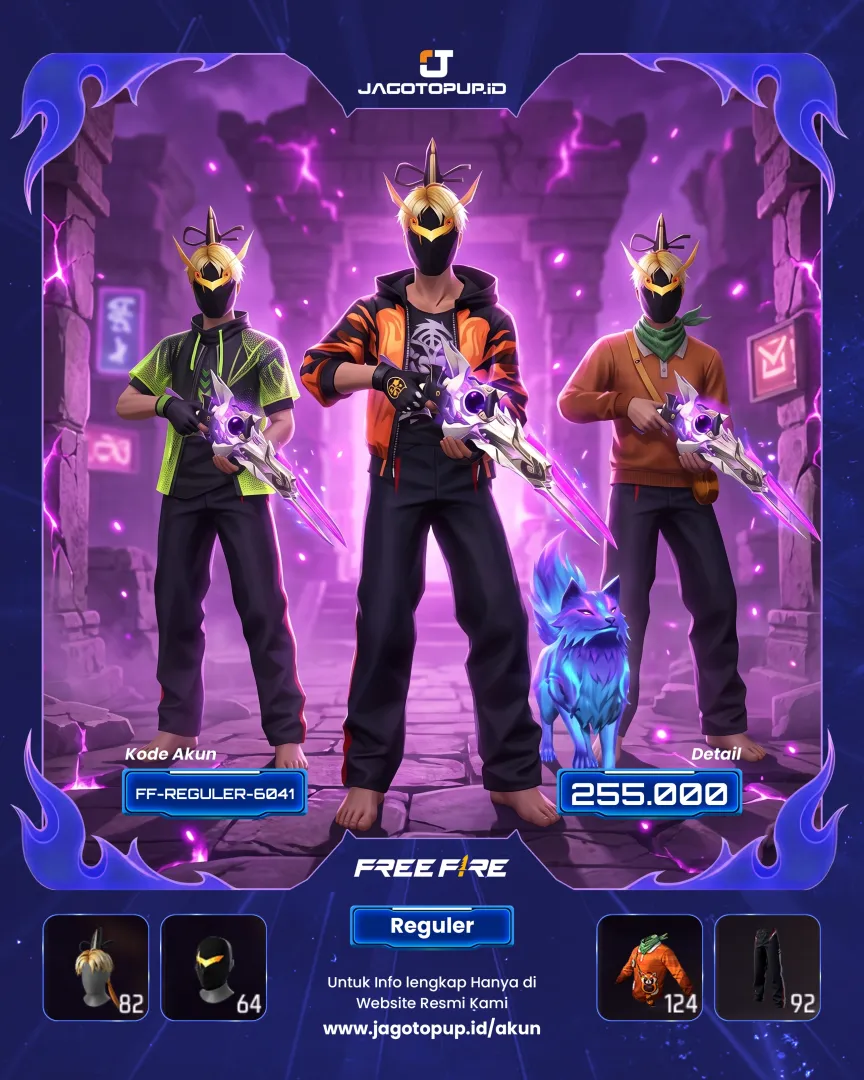 AKUN FF SPEK EVO MAX! SG2 STERLING CONQUEROR LV 7