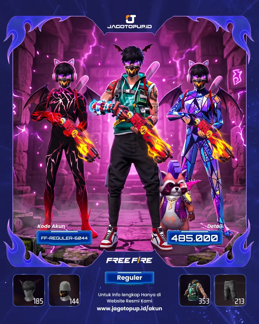 AKUN FF SG OPM OLD S8 GANTENG