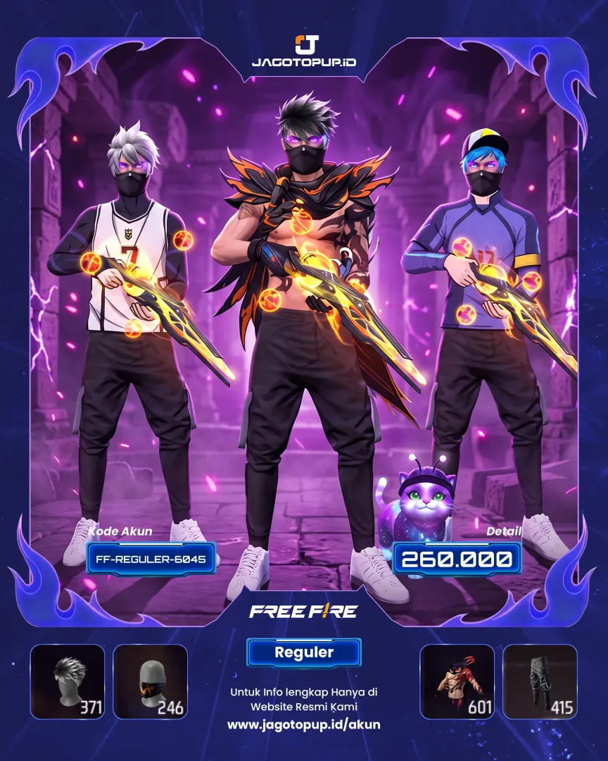 AKUN FF LEVEL 80 VAULT SUPPER GANTENG JIBUN