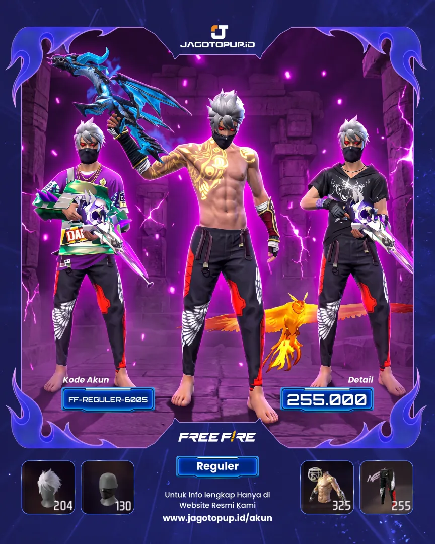 AKUN FF MURAH EVO OTW MAX 3