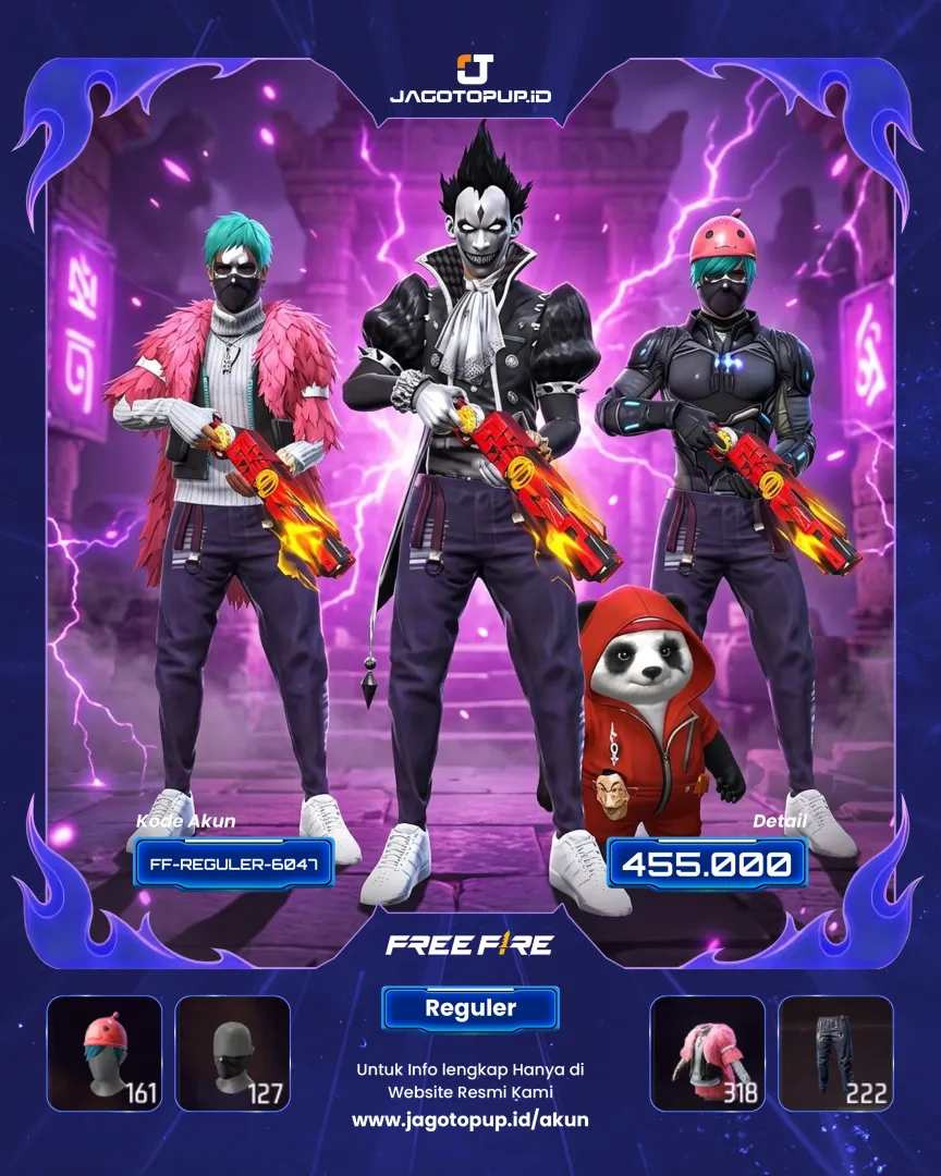 AKUN FF SG OPM SCAR EVO MAX SAKURA CLUBER