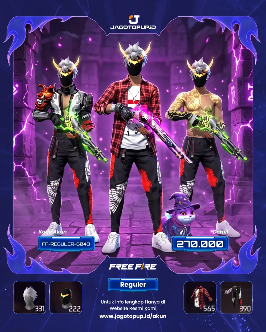 AKUN FF SG REPPER ( SG UNGGU ) VAULT GANTENG