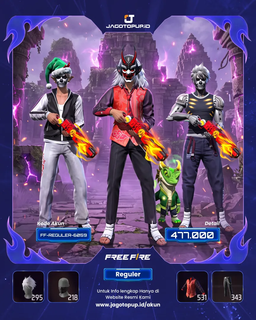 AKUN FF SG OPM VAULT BANYAK OTW MAX 1