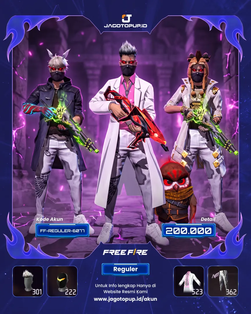 AKUN FF VAULT 520 EVO MAX 1 SG 2 RASA BUNCOB