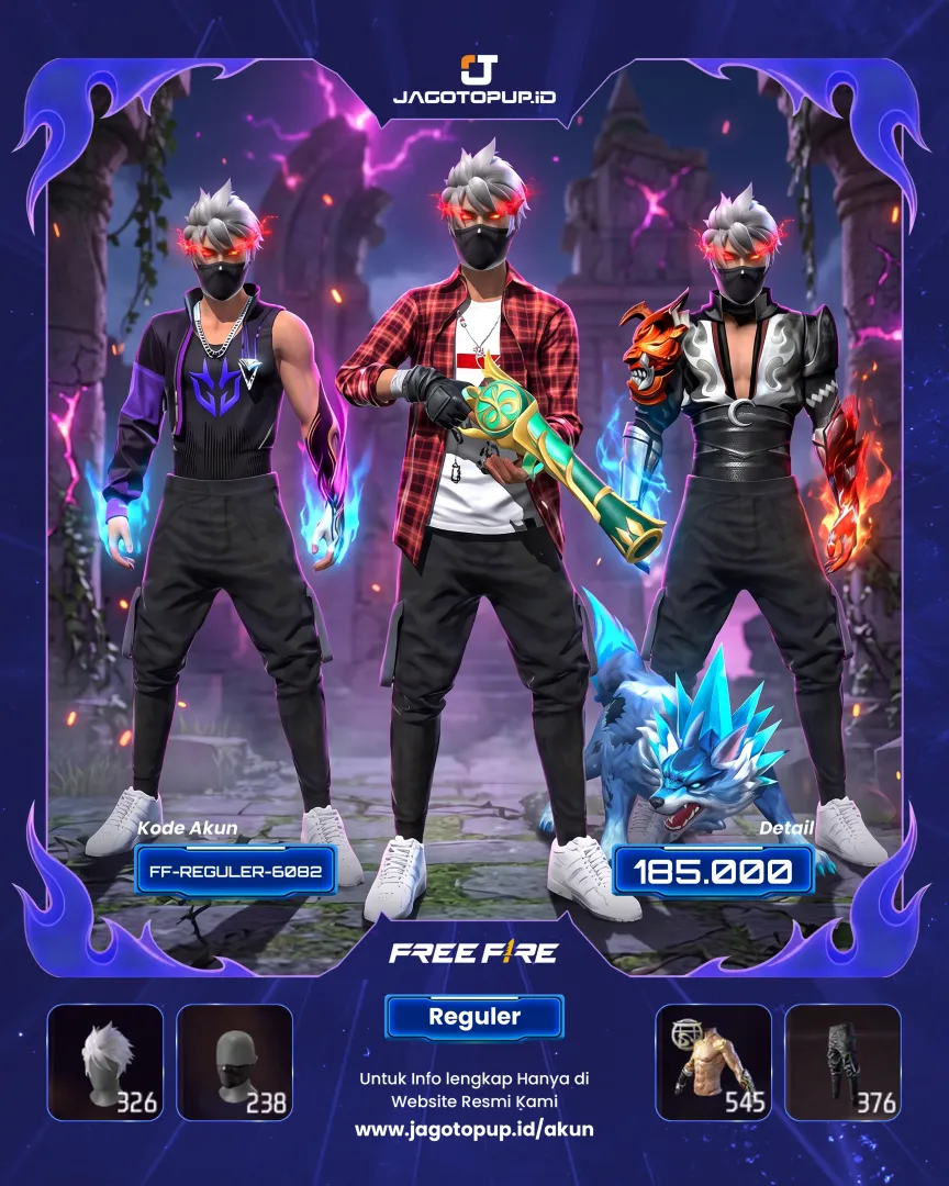 AKUN FF PARADOX WINTERLAND VAULT SUPER GANTENG