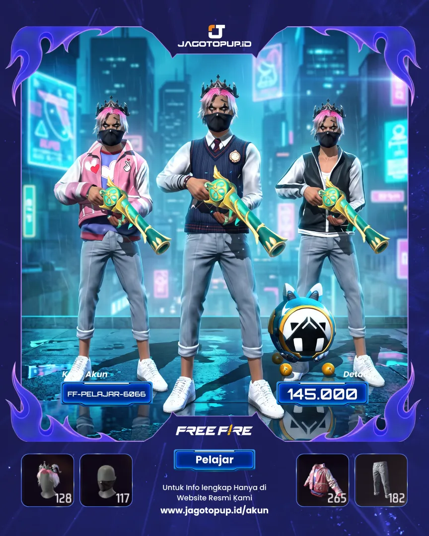 🔥 AKUN FF BUCIN SEPUH 7 TAHUN! SG2 TEROMPET + EMOTE BUNGA + GLOO WALL RAMPAGE! 🔥