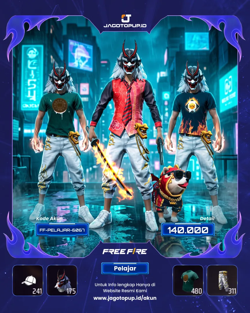 AKUN FF SEPUH HARGA PELAJAR RAWATAN DARI S1! 8 YEARS OLD + FULL SET SULTAN! 🔥