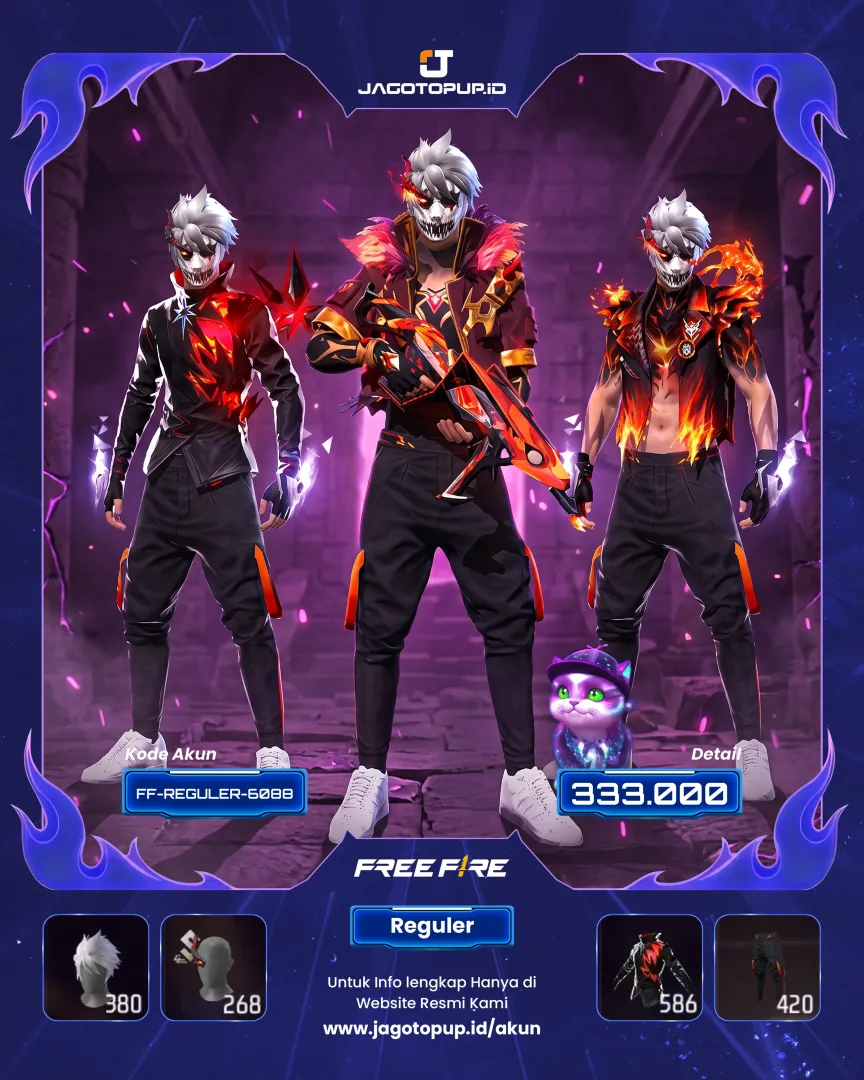 AKUN FF OTW MAX 3 VAULT SUPPER GANTENG! F JOKER BLUELOCK FULL ANIMASI FF
