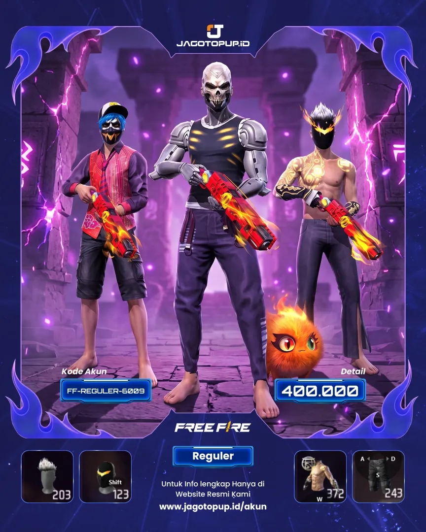 AKUN FF SG OPM SCAR EVO MAX