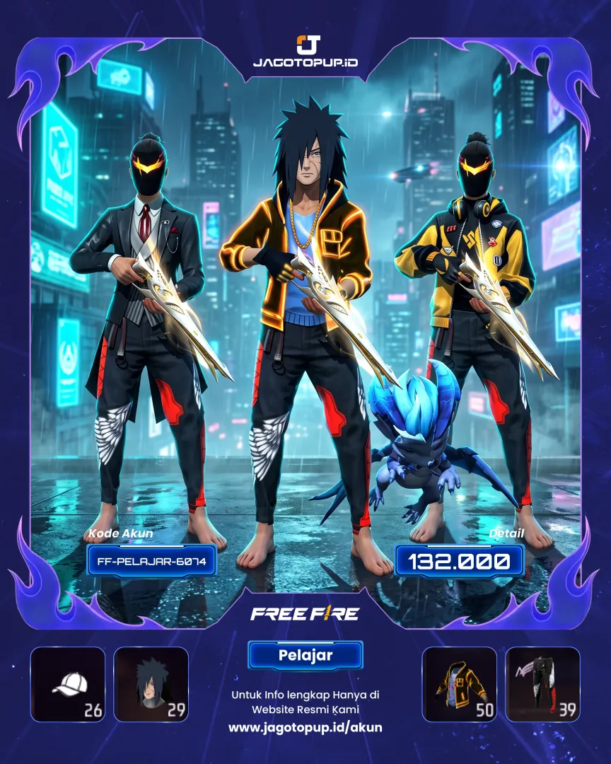 AKUN FF SG2 GURUN AK EVO OTW MAX! MADARA