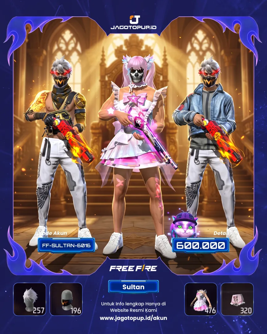 AKUN FF SG OPM FT SG REPPER! PRIME 5 BATTLE SWEETHEART BUNDLE!