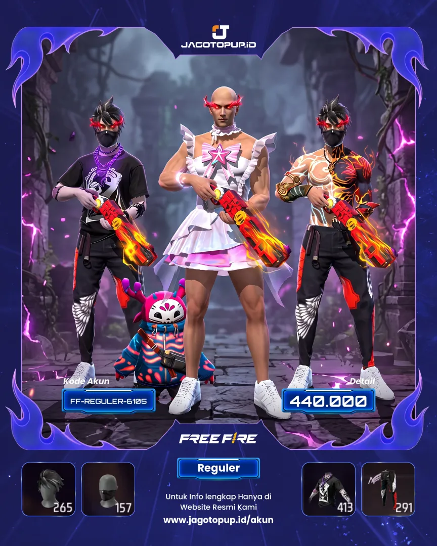 AKUN FF BUNDLE BOTI! SG2 OPM TINJU OPM SCAR EVO