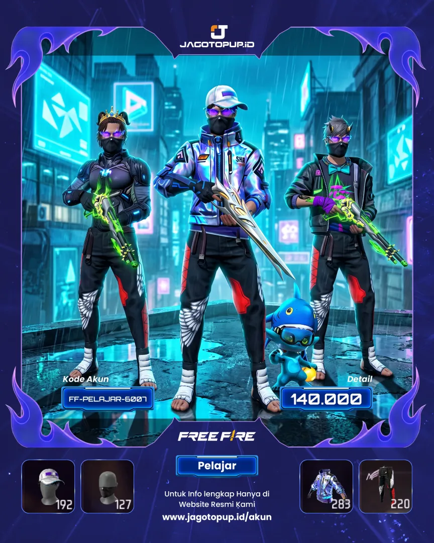 AKUN FF BUNDLE FFWS SCAR EVO MAX