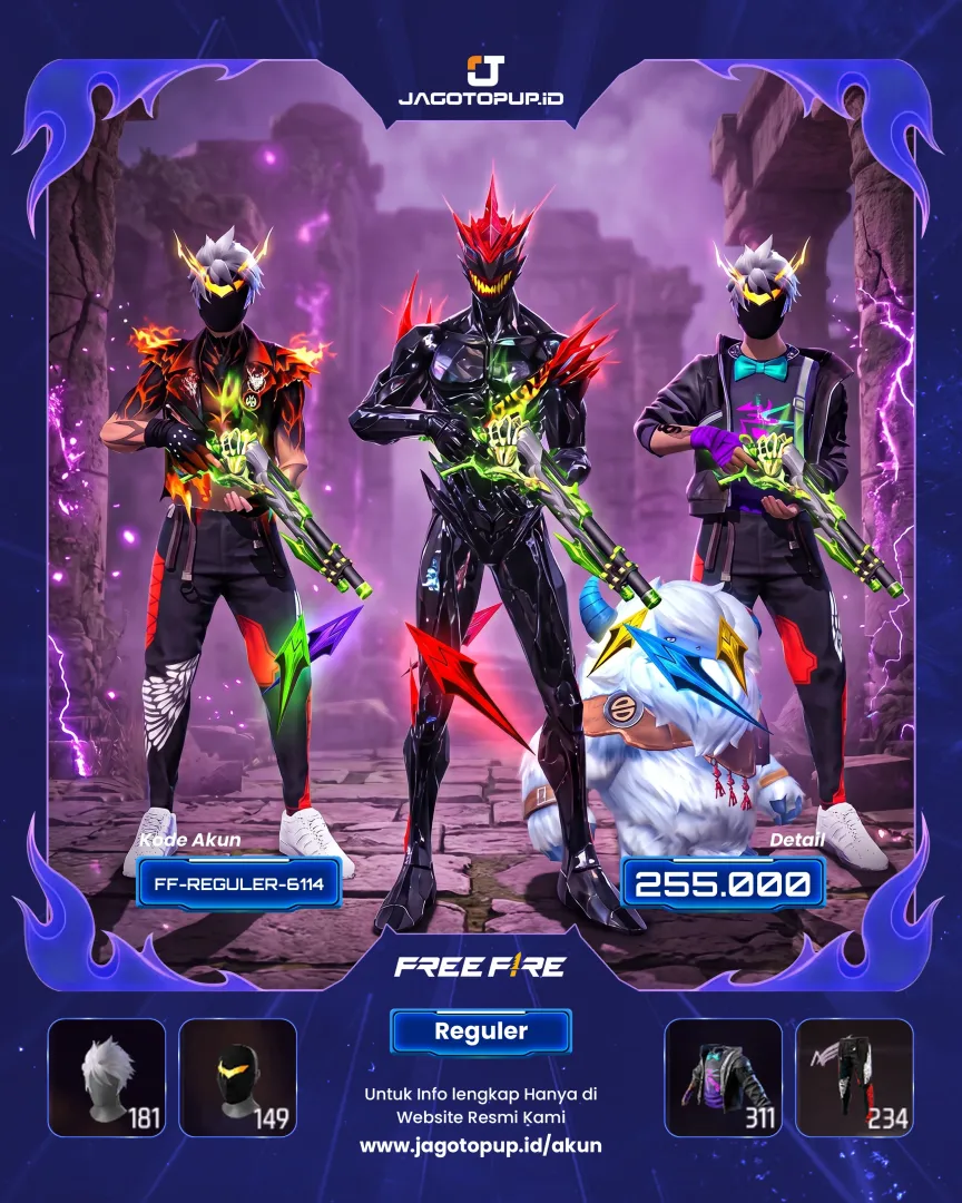 AKUN FF DARK DESIRES EVO OTW MAX 2! SKIN SG 2 RASA SG PELETOK BAWA LOBY