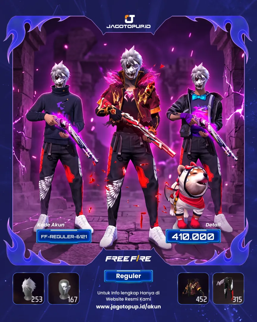 AKUN FF SG REPPER ( SG UNGGU )! OTW MAX 3 F JOKER