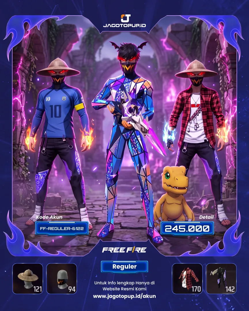 AKUN FF OTW MAX 2! BLUELOOCK SUPPER FUSION