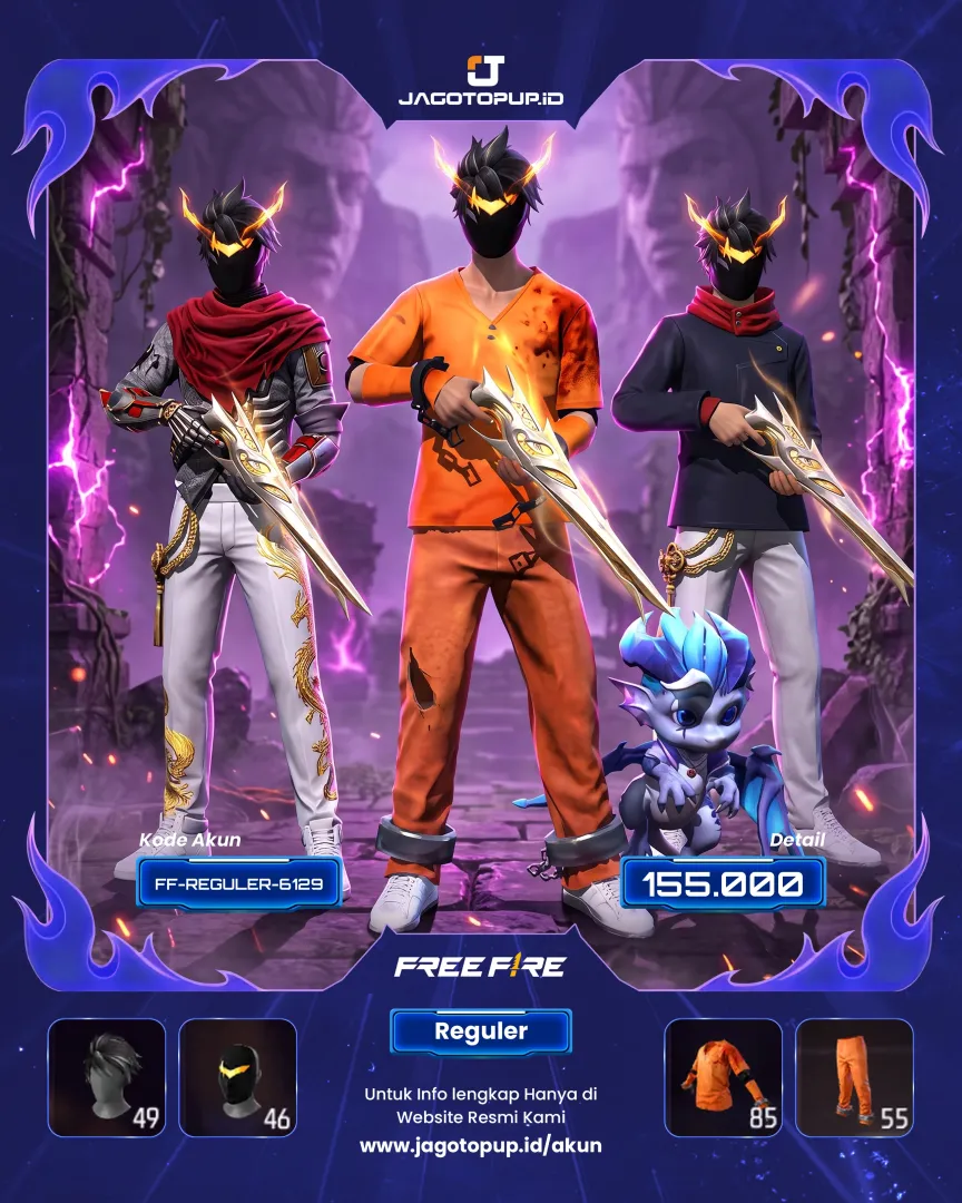 AKUN FF SG GURUN! SG6 EVO OTW MAX