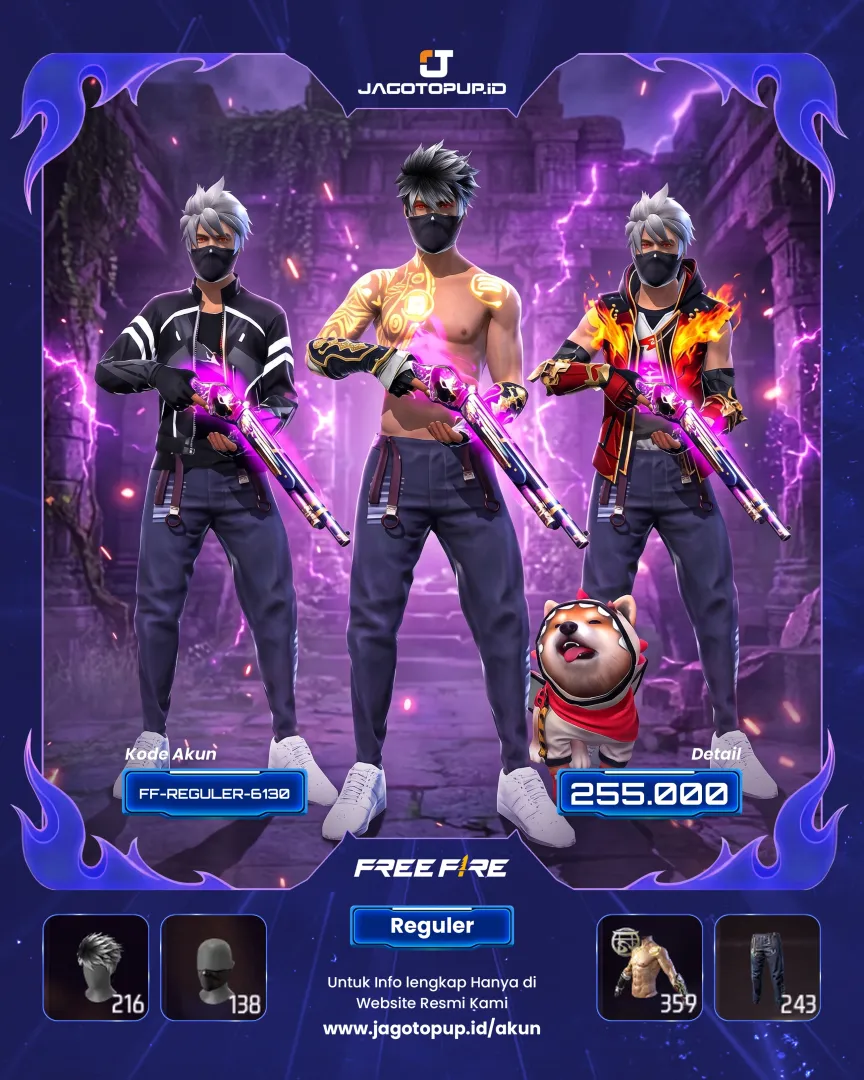 AKUN FF SG REPPER ( SG UNGGU ) TOP CRIMINAL SG2 3 RASA