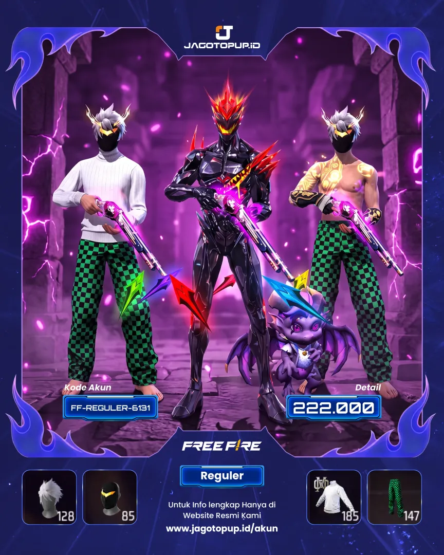 AKUN FF SG REPPER! DARK DESIRES YINYANG INCUBATOR UTAMA