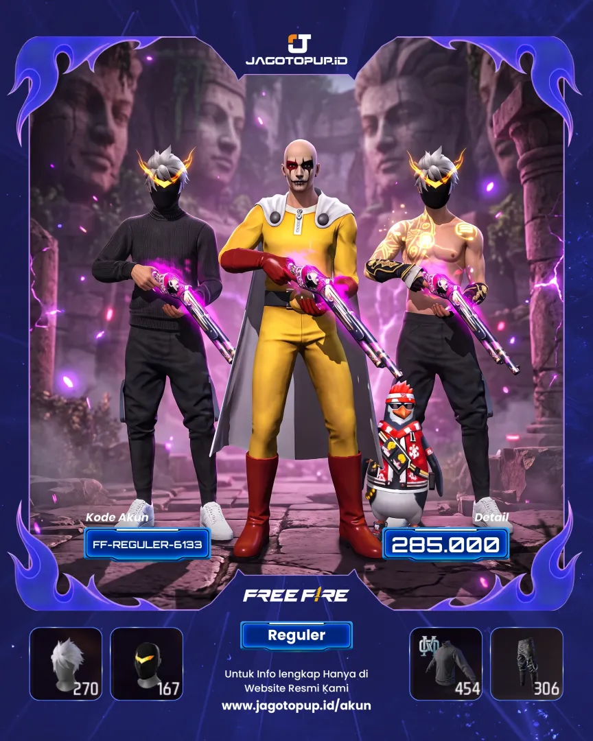 AKUN FF SULTAN GENOS, OPM, 1 SET JUSTIN BIEBER +  BLACK TURTLENECK + SG2 RAPPER & 3 EVO GUN MAX! 🔥