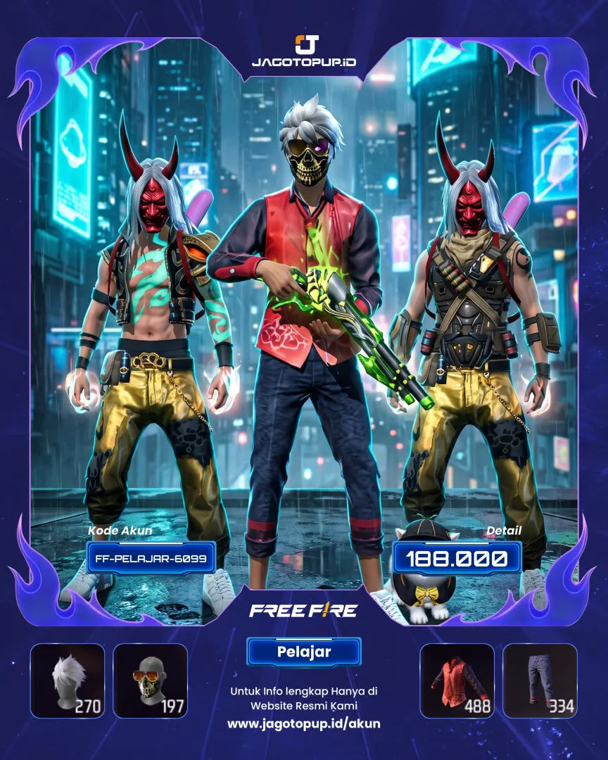 AKUN FF PELAJAR VETERAN 7 TAHUN! ZOMBIFIED SAMURAI + TINJU OPM & EVO MP5! PRIME 4 OTW 5🔥