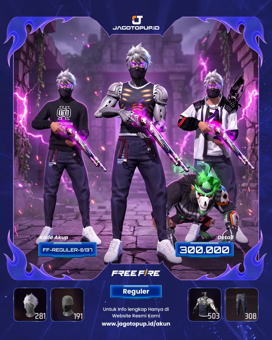 AKUN FF SG REPPER VAULT 500! GENOS TOP CRIMINAL