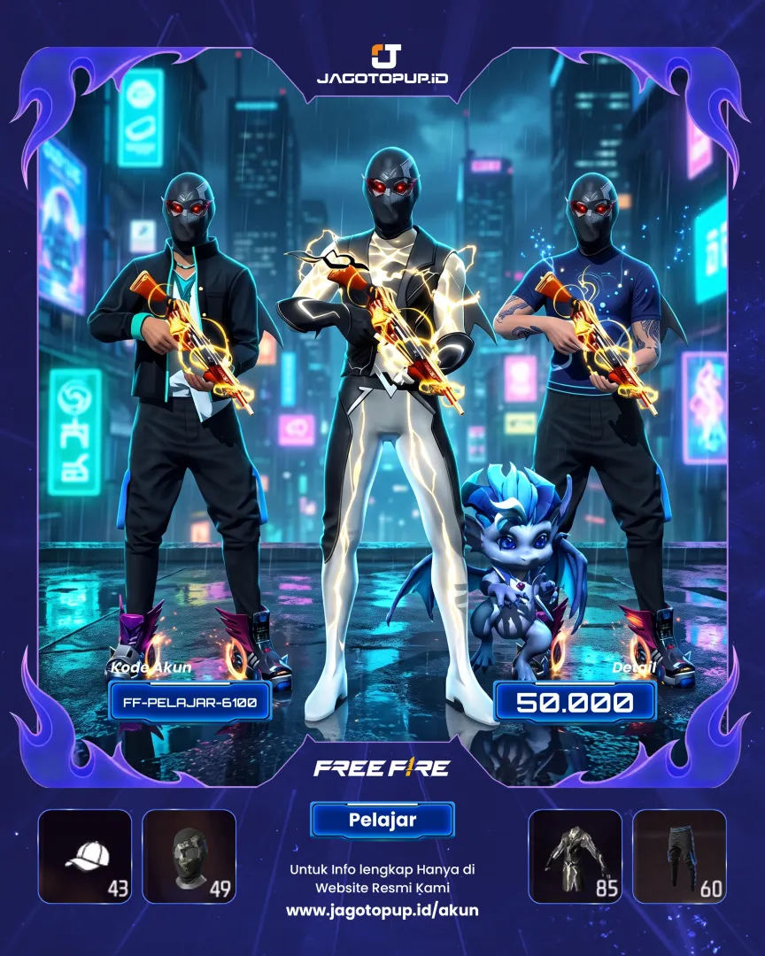 AKUN FF SCAR EVO GUN! BUNDLE COSMIC SHOCK