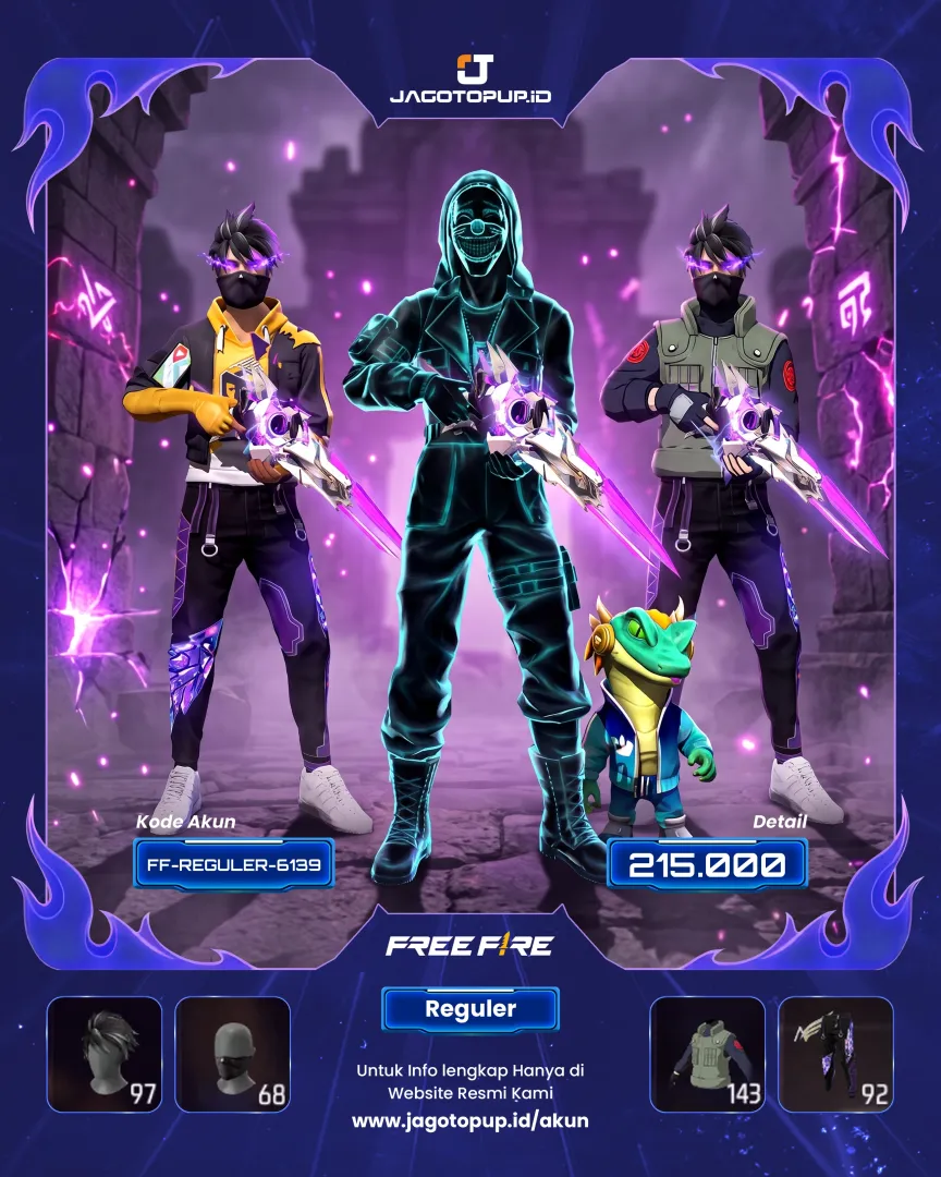 AKUN FF SG2 EVO GUN MAX! GROZA EVO GUN OTW MAX TOP CRIMINAL