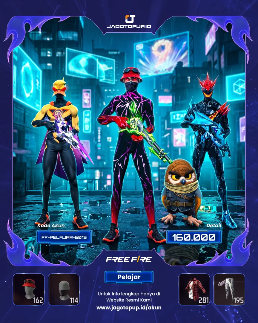 AKUN FF SG EVO MAX SG GURUN SG LUMUT