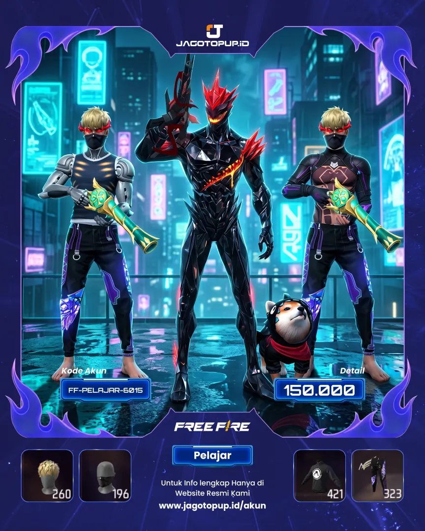 AKUN FF VAULT 400 SCAR EVO MAX