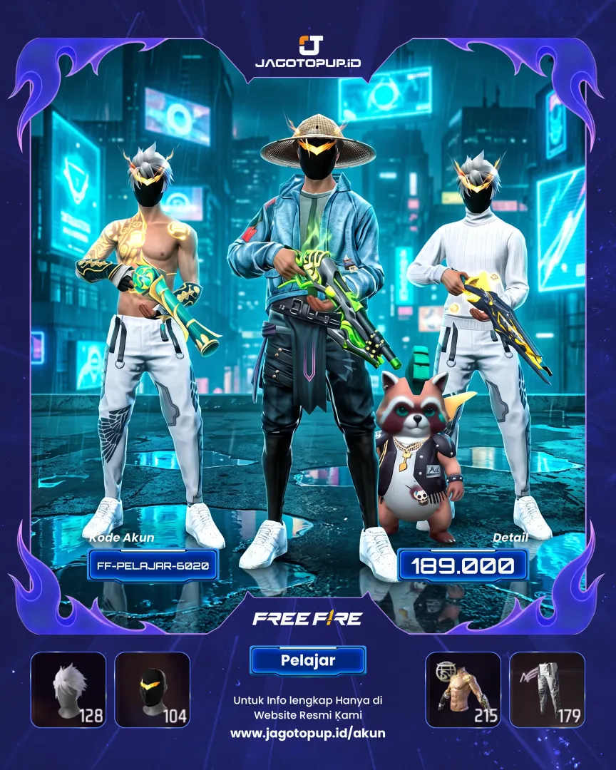AKUN FF SG2 ADA 3 EVO OTW MAX 3