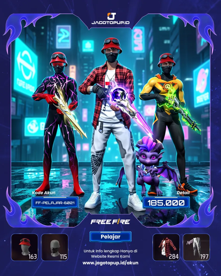 AKUN FF OTW MAX 2 SG 3 RASA