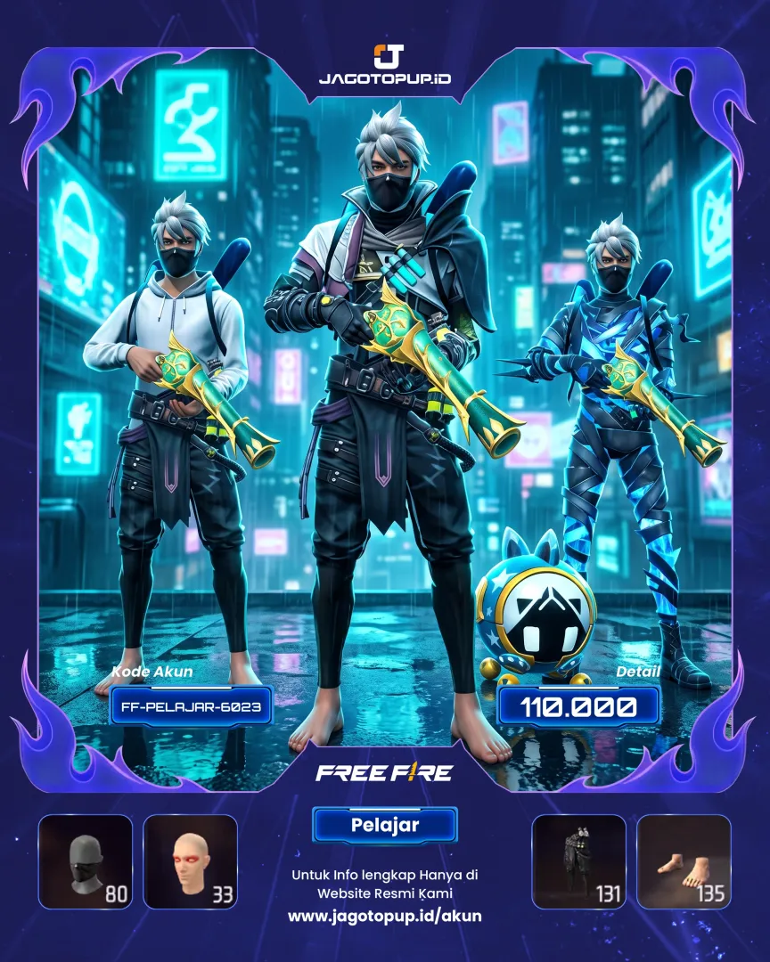 AKUN FF SG TROMPET XM8 EVO MAX