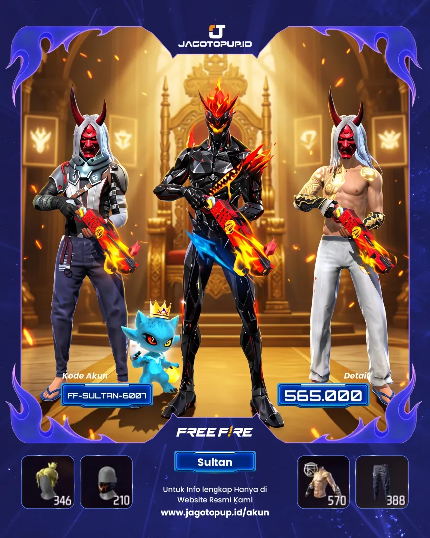 AKUN FF SG2 OPM WINTERLAND VAULT BANYAK
