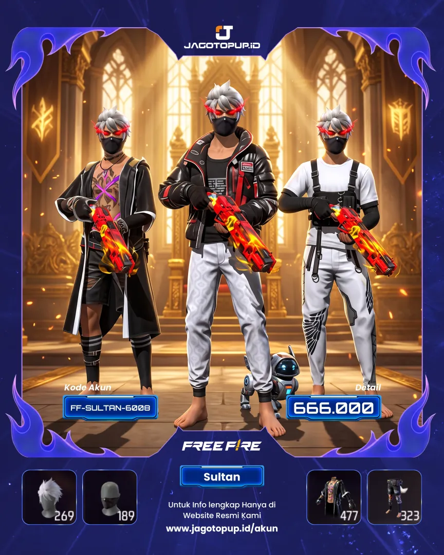 AKUN FF SULTAN SG2 OPM GENJI MURAH