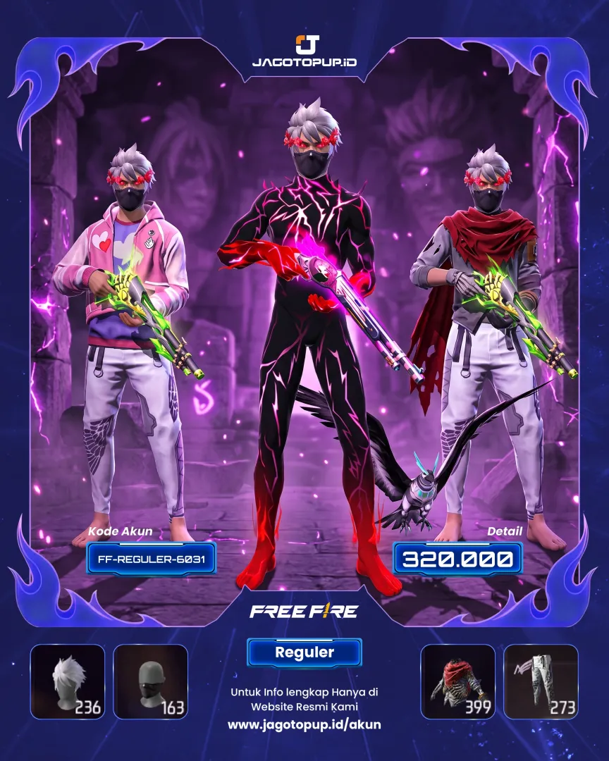 AKUN FF SG REPPER OTW MAX 2