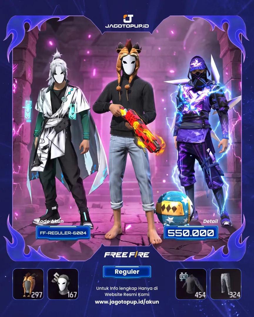 AKUN FF OPM VAULT 450+