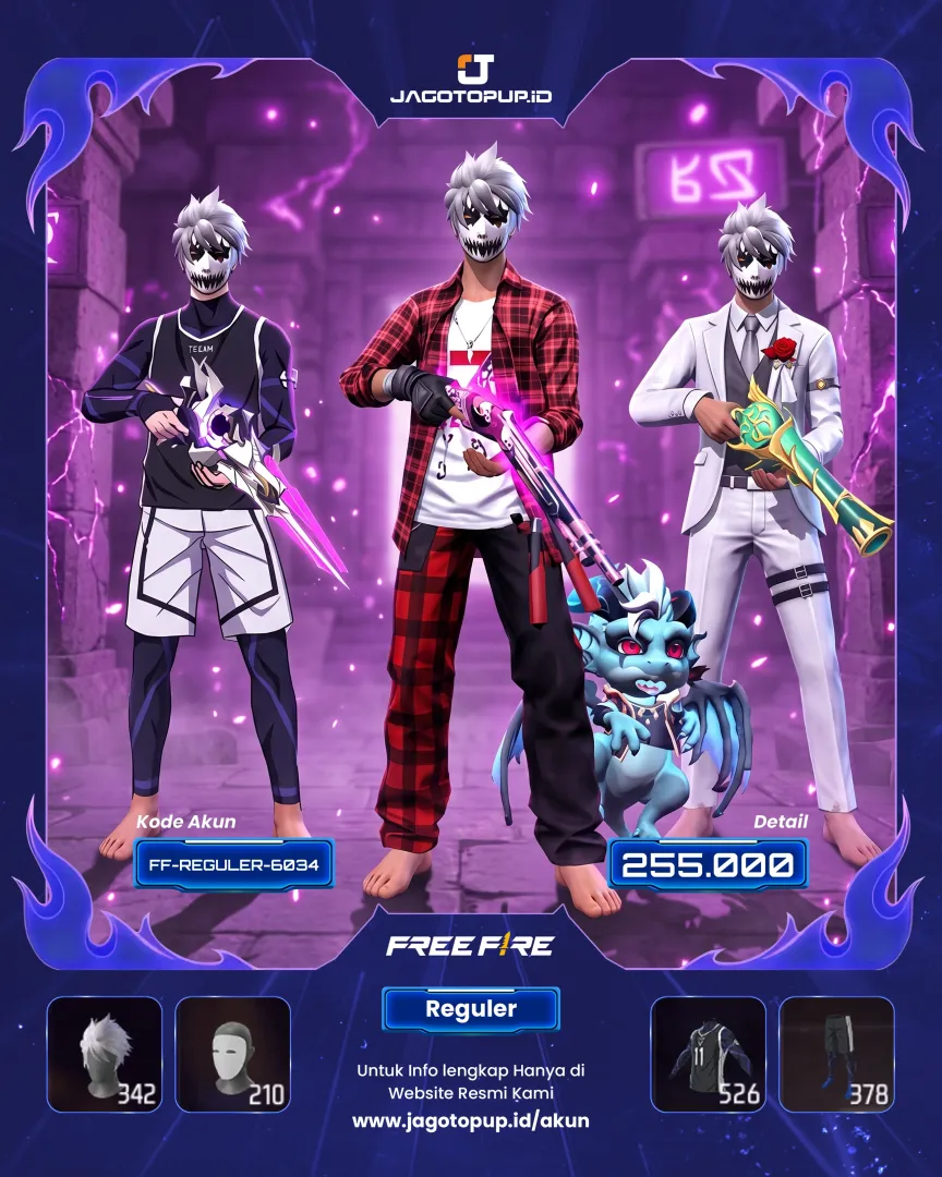 AKUN FF SG 3 RASA REPPER VAULT BANYAK