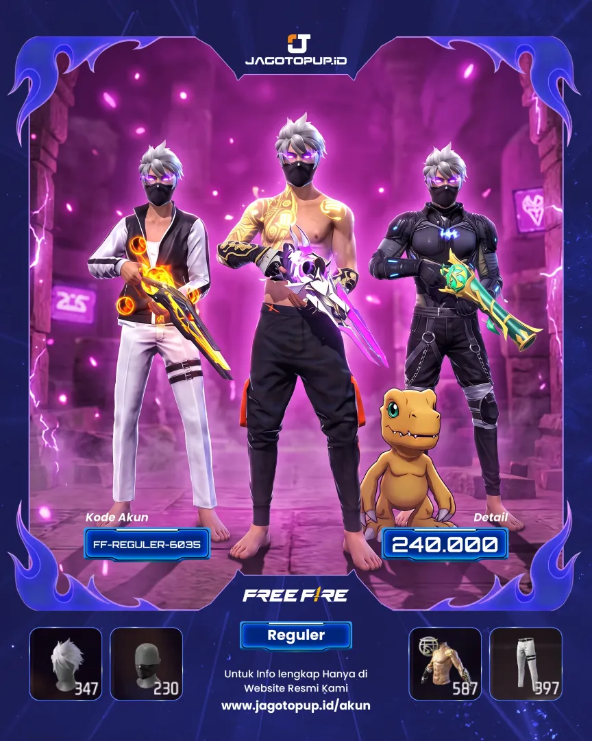 AKUN FF VAULT OTW 600 OTW MAX 2 SG 3 RASA