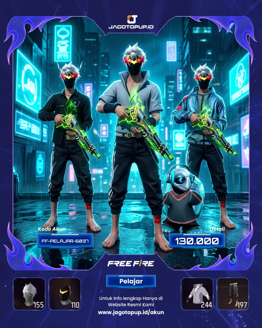 AKUN FF MAX 1 BUNDLE GENJIE