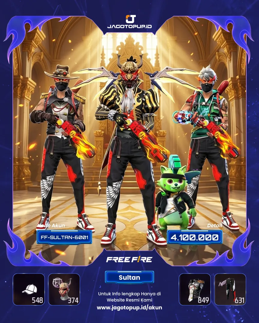 AKUN FF SULTAN OPM MAX GAGAH OLD S1