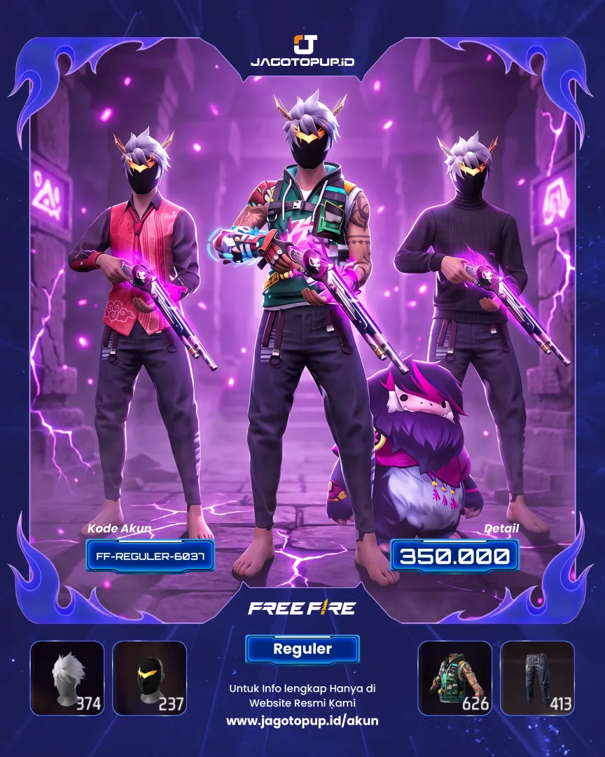 AKUN FF S8 S9 SG REPPER VAULT 600+