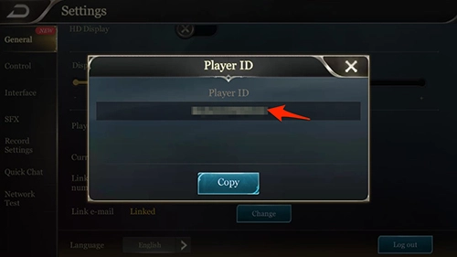 Panduan Letak ID Arena Of Valor