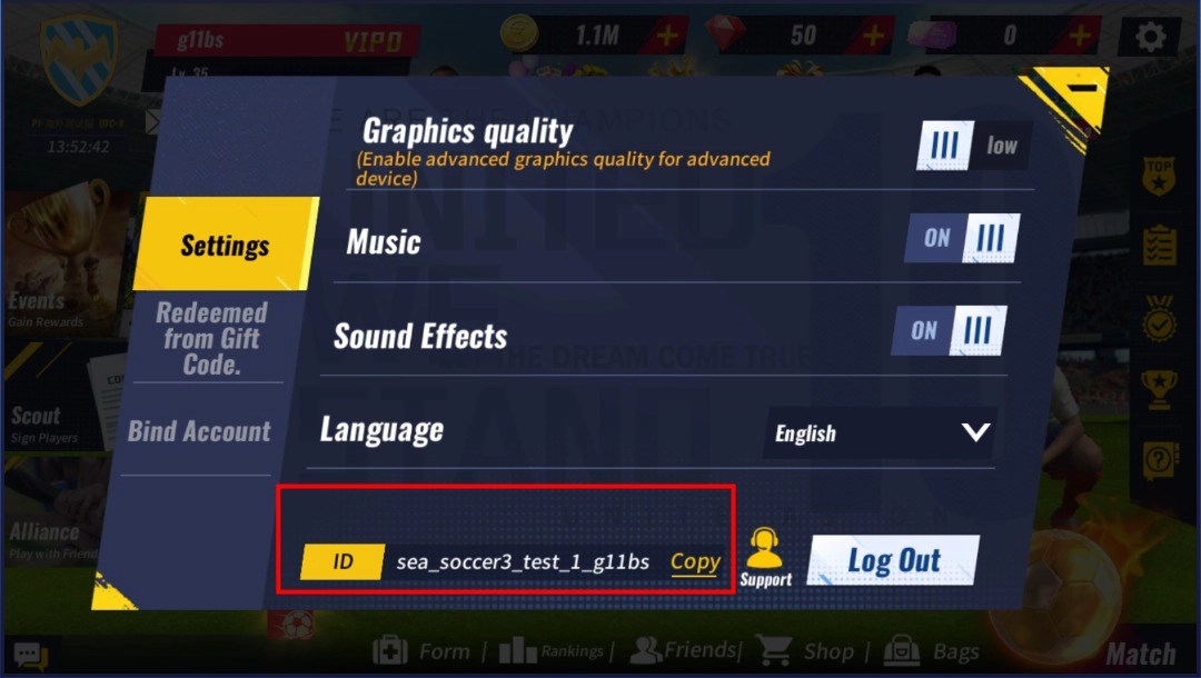 Panduan Letak ID Football Master 2