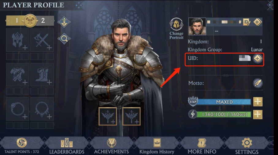 Panduan Letak ID King of Avalon