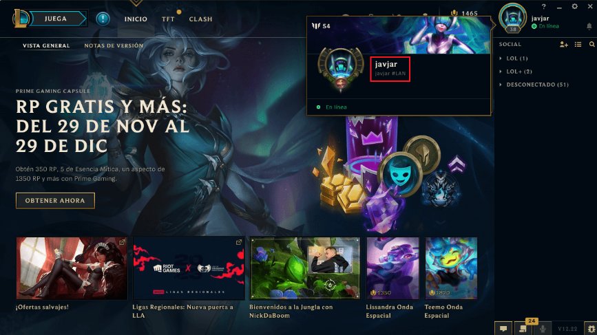 Panduan Letak ID League of Legends - PC