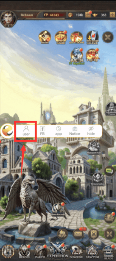 Panduan Letak ID Legacy Fate : Sacred and Fearless