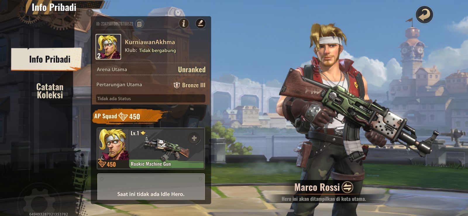 Panduan Letak ID Metal Slug Awakening