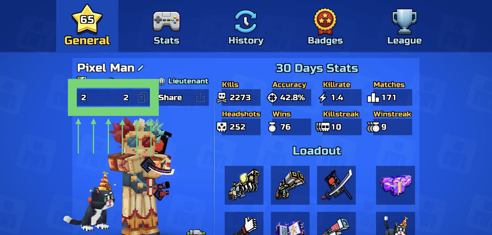 Panduan Letak ID Pixel Gun 3D