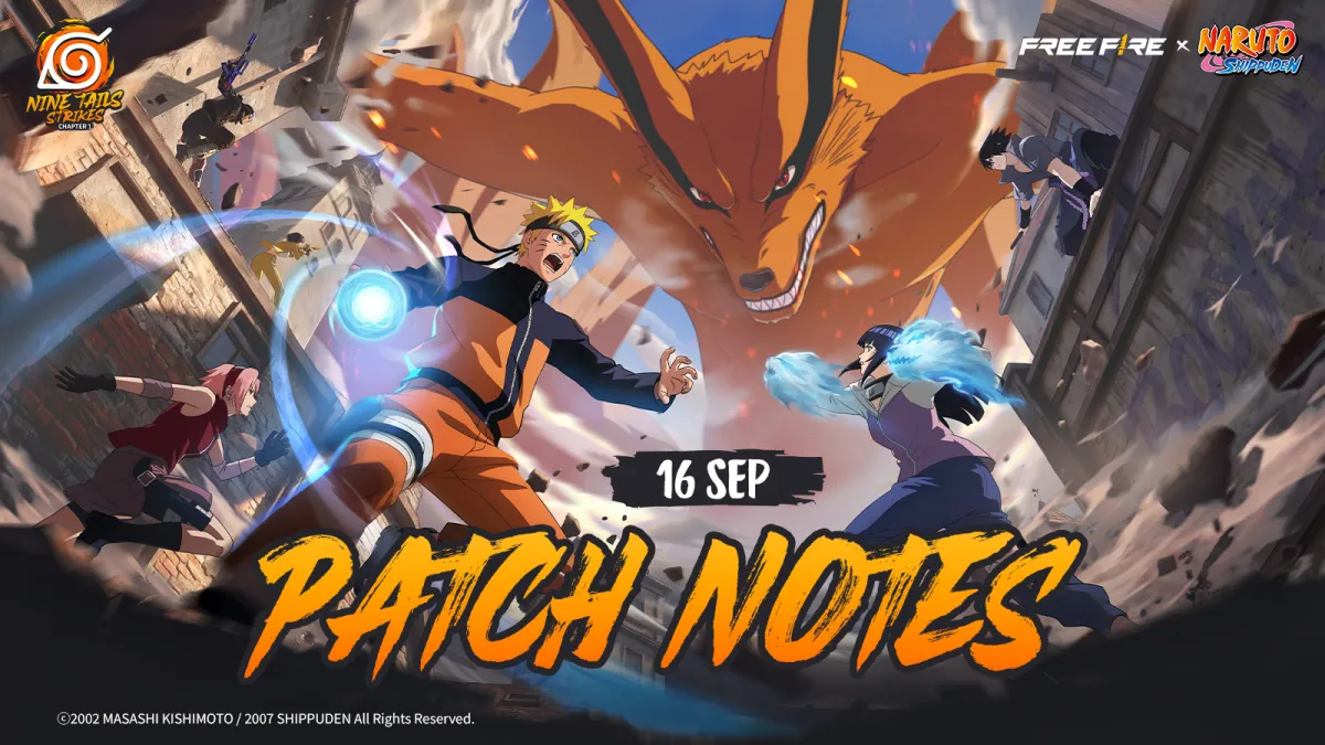 Patch Notes FF Terbaru: Kolaborasi Naruto Shippuden, Kenta Rework, dan 4 Senjata Baru!